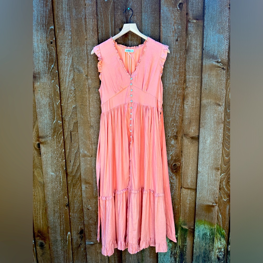 In loom midi tiered dress size L